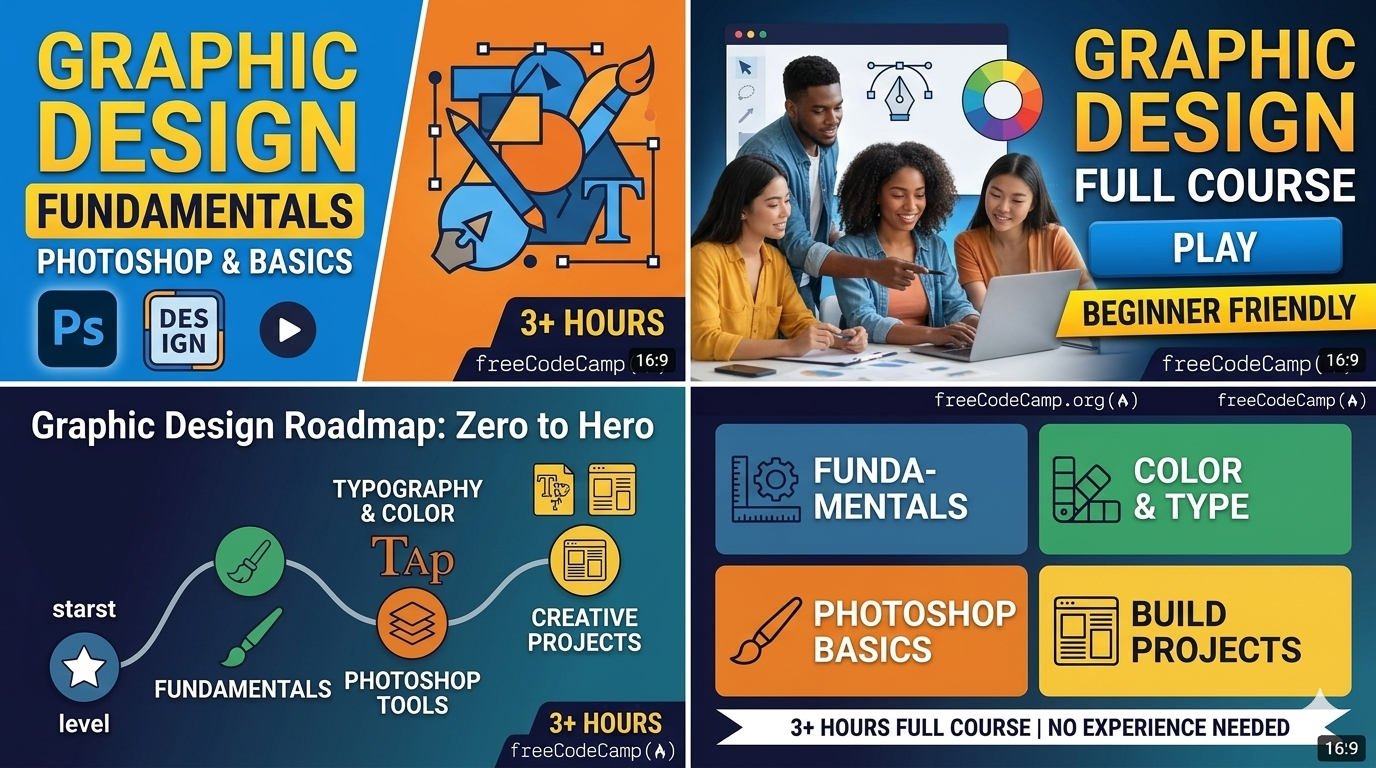 Graphic Design Fundamentals (Photoshop & Design Basics)